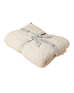 Softies Almond Ultra Soft Cable Knit Throw