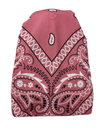 It's Younique Mauve Paisley Bandanna Print Pre-Tied Open Back Bandanna with Velvet Grip