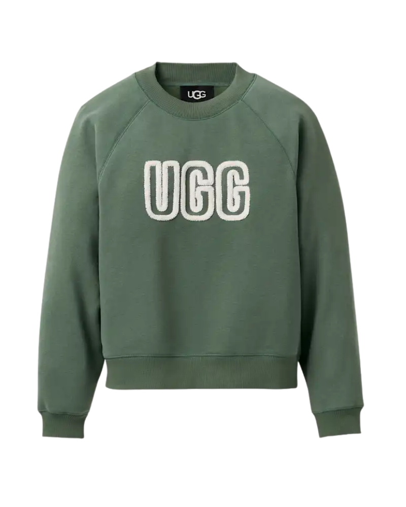 UGG 1171477 Green Stone UGG Logo Crewneck Sweater