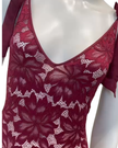 Rya Collection Dark Cherry Amour Teddy Bodysuit