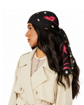 Tie Ur Knot Paint The Town Pink Adjustable Pre-Tied Bandanna with Full Non Slip Grip