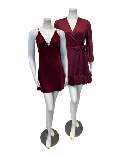 Rya Collection 1183 + 1125 Champagne Mirage Gown & Lovely Robe Set