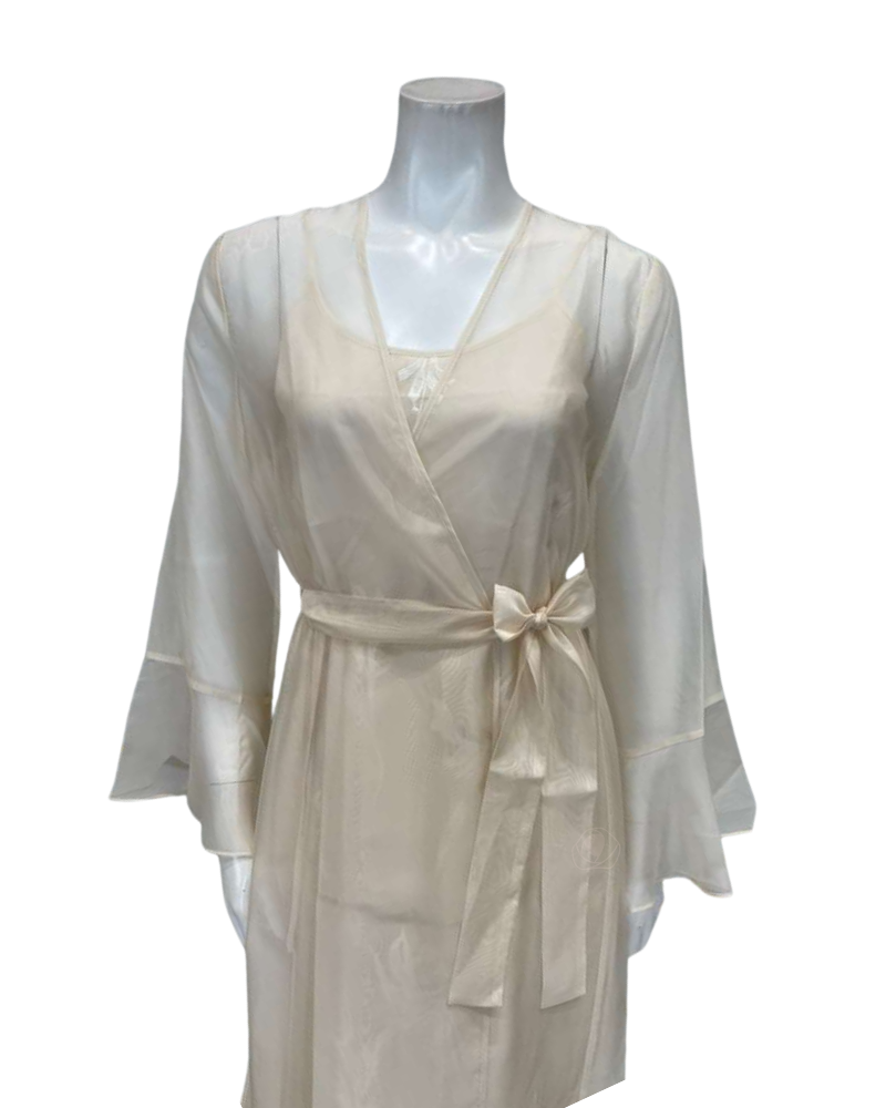 Rya Collection Pearl Voltaire Gown & Robe Set