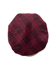 Triple Up Burgundy Plaid Unlined Pre-Tied Bandanna