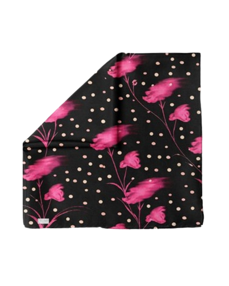 Tie Ur Knot Paint The Town Pink Square Scarf