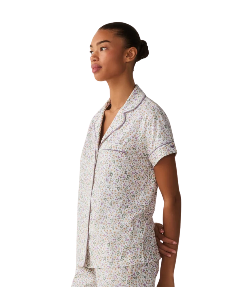 Petite Plume Meadow Bloom Pima Cotton Short Sleeved Short Pants Pajamas Set