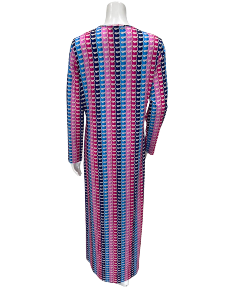 Furstenberg Multicolor Spiral Print Pull On Modal Nightgown
