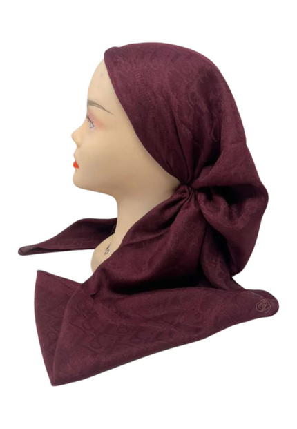 It's Younique PP-DI-MA Maroon Designer Inspired Pre-Tied Bandanna with Velvet Grip Myselflingerie.com