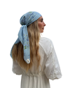 Bluebell Mist Square Scarf with Invisible Grip