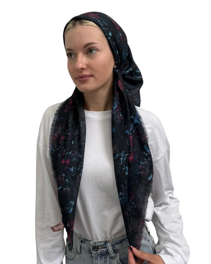 TYED Splatted Adjustable Pre-Tied Bandanna with Velvet Grip