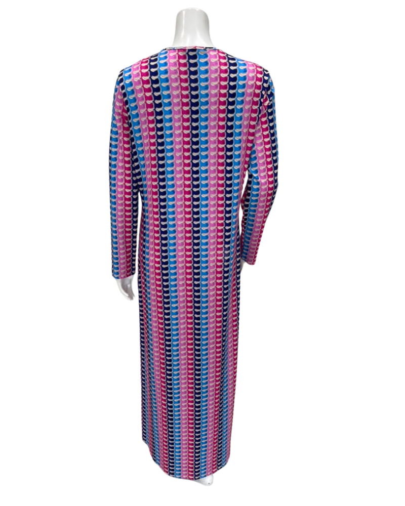 Furstenberg Multicolor Spiral Print Pull On Modal Nightgown