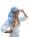 Blue Estate Garden Square Scarf with Invisible Grip
