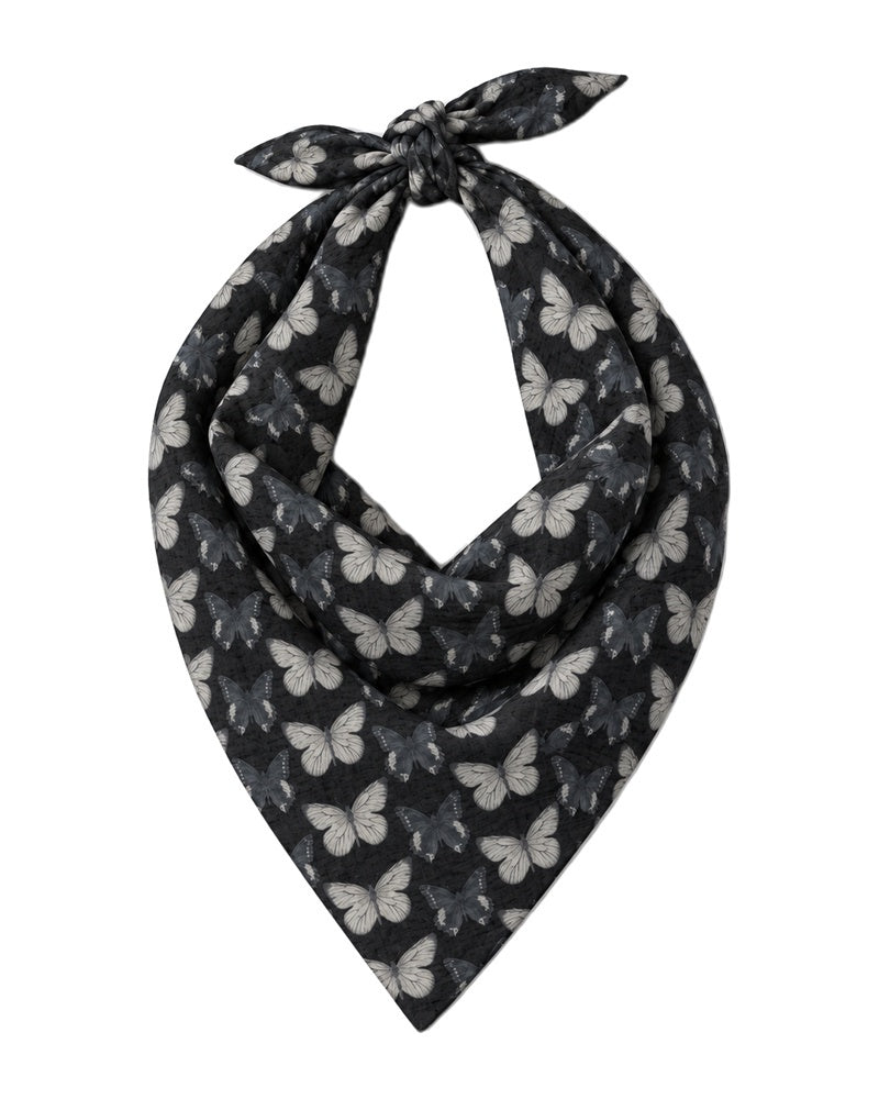 Scarf Bar Butterfly Noir Bandana Scarf