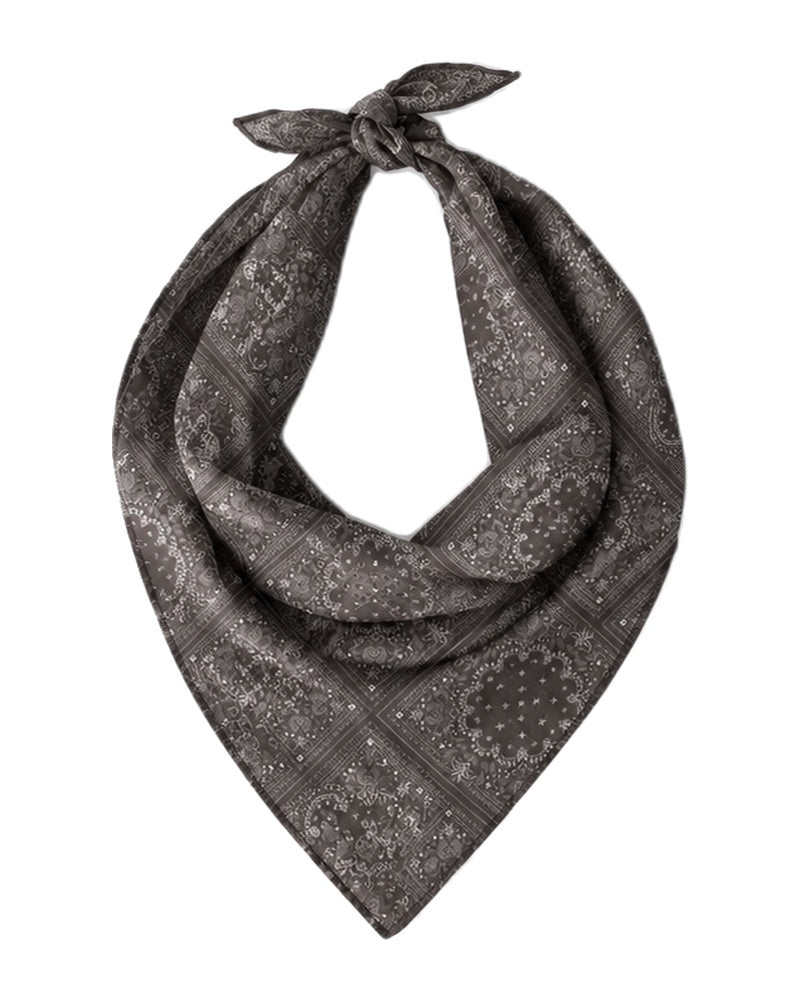 Scarf Bar Mocha Paisley Bandana Scarf