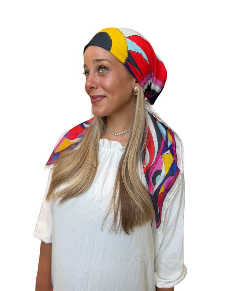 Scarf Bar Inspired Viva Sunset Square Scarf with Invisible Grip Myselflingerie.com