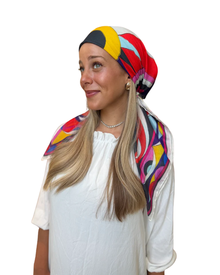 Scarf Bar Inspired Viva Sunset Square Scarf with Invisible Grip Myselflingerie.com