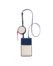 ShiraLeah Navy Frankie Phone Holder Crossbody & Zip Pouch Myselflingerie.com
