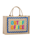 ShiraLeah Out of Office Natural Beach Tote Bag Myselflingerie.com