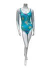Furstenberg Teal Chains Print Swimsuit Myselflingerie.com