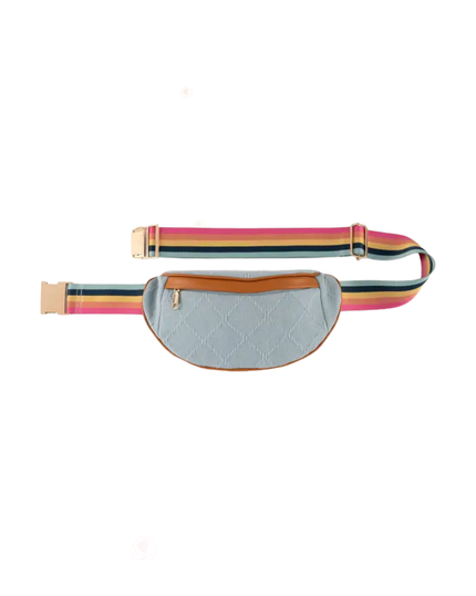 ShiraLeah Ali Denim Belt Bag Myselflingerie.com
