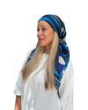 Scarf Bar Inspired Midnight Wave Square Scarf with Invisible Grip