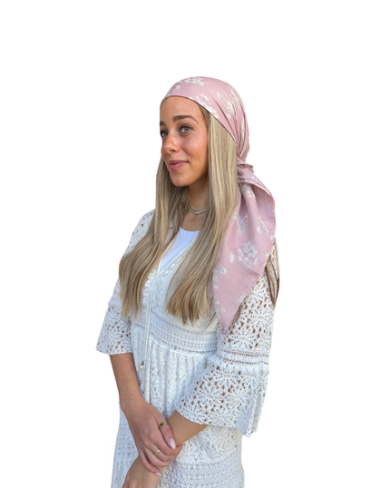 Scarf Bar Blushing Petals Square Scarf with Velvet Grip Myselflingerie.com