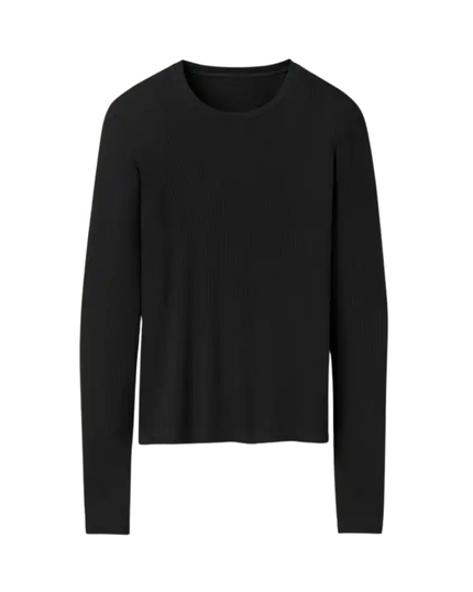 UGG Black Aidelene Long Sleeve Rib Tee