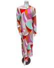 Furstenberg Vibrant Geometric Print Button Down Modal Nightgown
