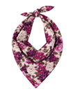 Scarf Bar Deep Berry Floral Bandana Scarf