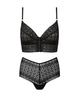 Cosabella Basilica Black Cheeky Bralette Set