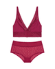 Wacoal Red Plum High Bar Wire Free Bralette & Brief Set