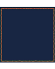 Cherie Navy Buckle Border Adjustable Pre-Tied Open Back Bandanna
