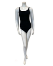 Profile by Gottex Black Scoop Neck Shirred Peasant Full Coverage Shaping Bathing Suit Myselflingerie.com