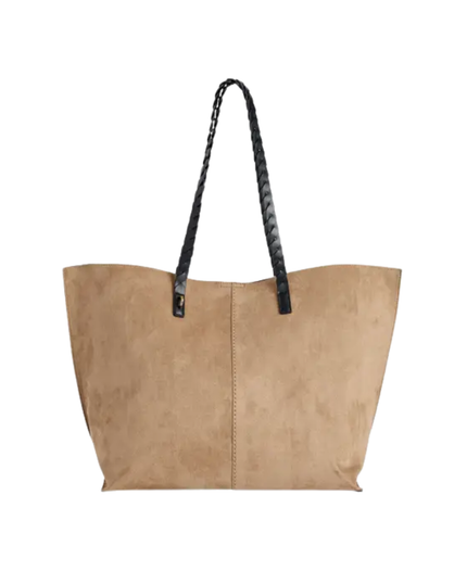 ShiraLeah Taupe Roberta Tote Bag