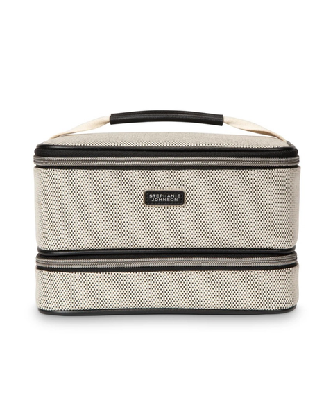 Stephanie Johnson Tropea Onyx Jenny Train Case Toiletry Bag