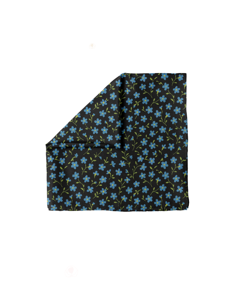 Something Blue Adjustable Pre-Tied Bandanna with Full Non Slip Myselflingerie.com