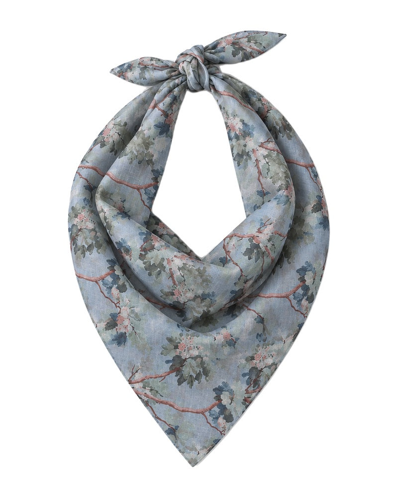Blue Willow Bandana Scarf
