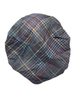 Cherie Black/Multi Plaid Short Tails Pre-Tied Bandanna