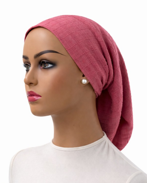 Ahead BN3100 Bud Pink X-Stitch Diamond Adjustable Beanie