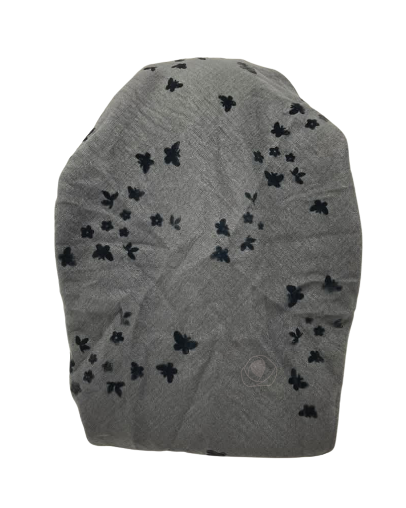 Ahead Black Flutterfield Tull Versatile Short Tails Adjustable Open Back Pre-Tied Bandanna