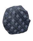 Lizi Headwear T-BX-26320 Denim Mosaic Adjustable Pre-Tied Bandanna with Velvet Grip