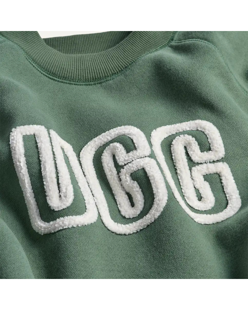 UGG 1171477 Green Stone UGG Logo Crewneck Sweater