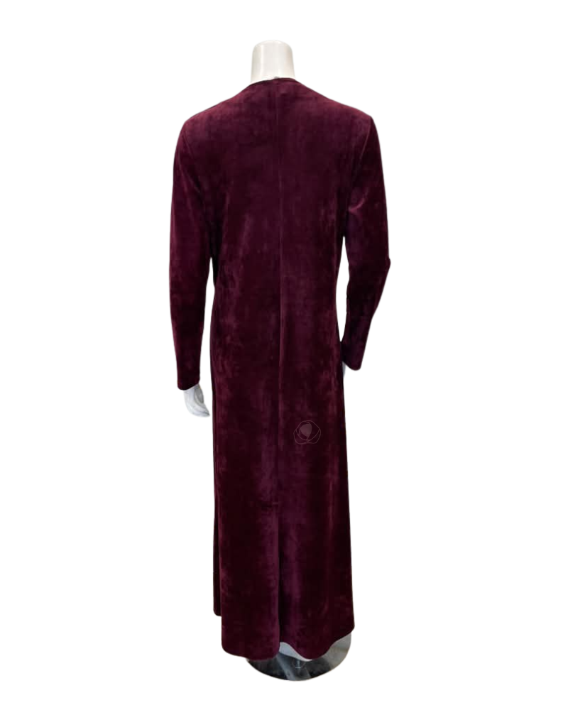 Pen-ky Pink Lilly Bordeaux Velour Nursing Nightgown