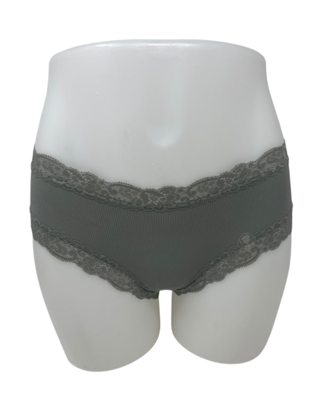 Fleur't Thyme Rib Iconic Modal Lace Trim Boyshort