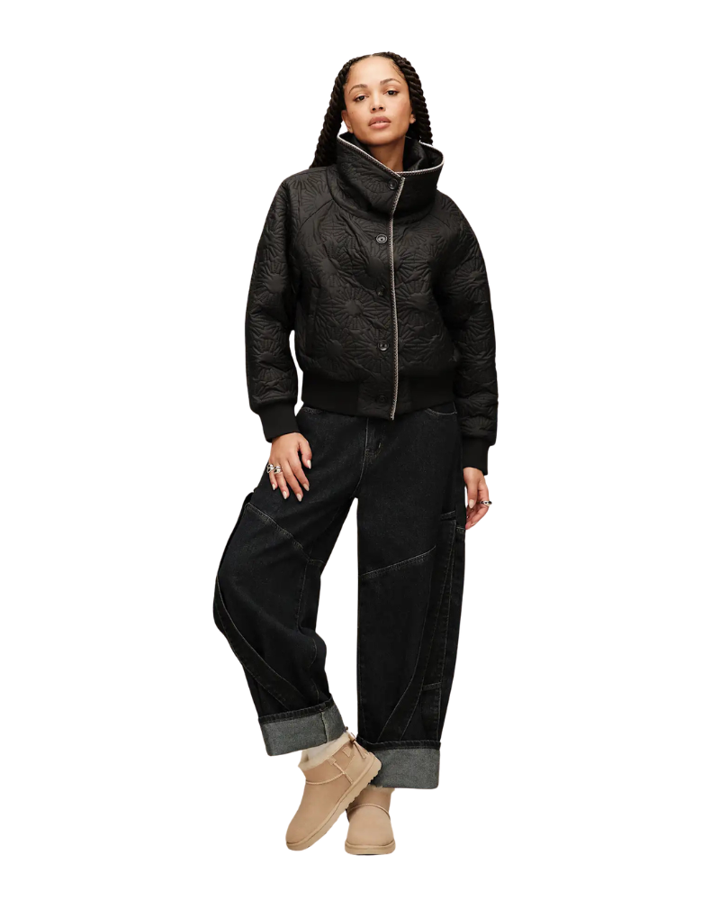 UGG 1182930 Black Solein Oversized Collar Jacket