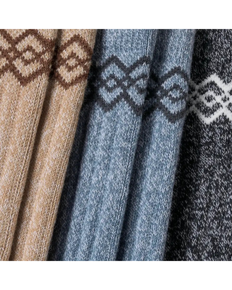 UGG 1181415 Sand/Tahoe Blue/Black Tasman Socks 3 Pack Set