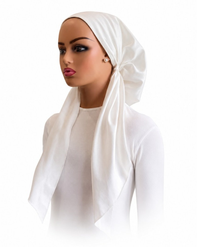 Ahead White Tender Tone Classic Fit Pre-Tied Bandanna