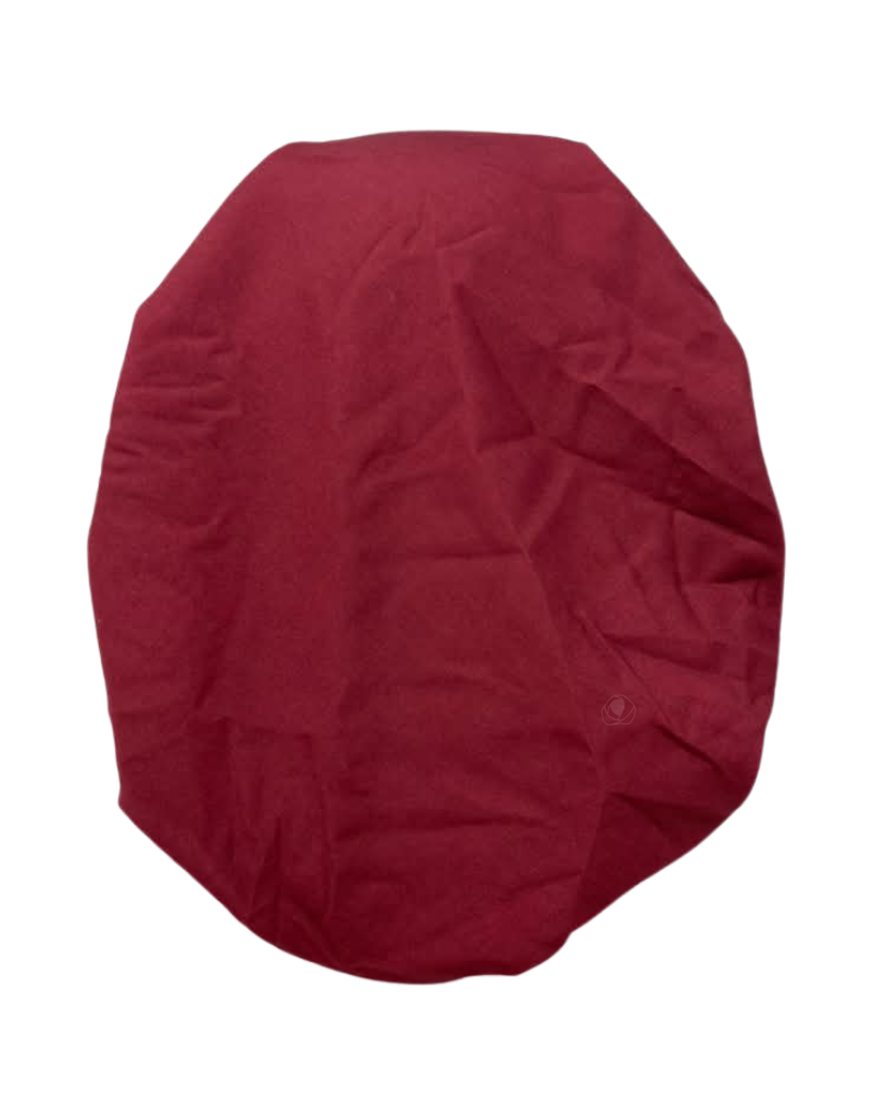 Lizi Headwear Solid Burgundy Adjustable Pre-Tied Bandanna with Velvet Grip