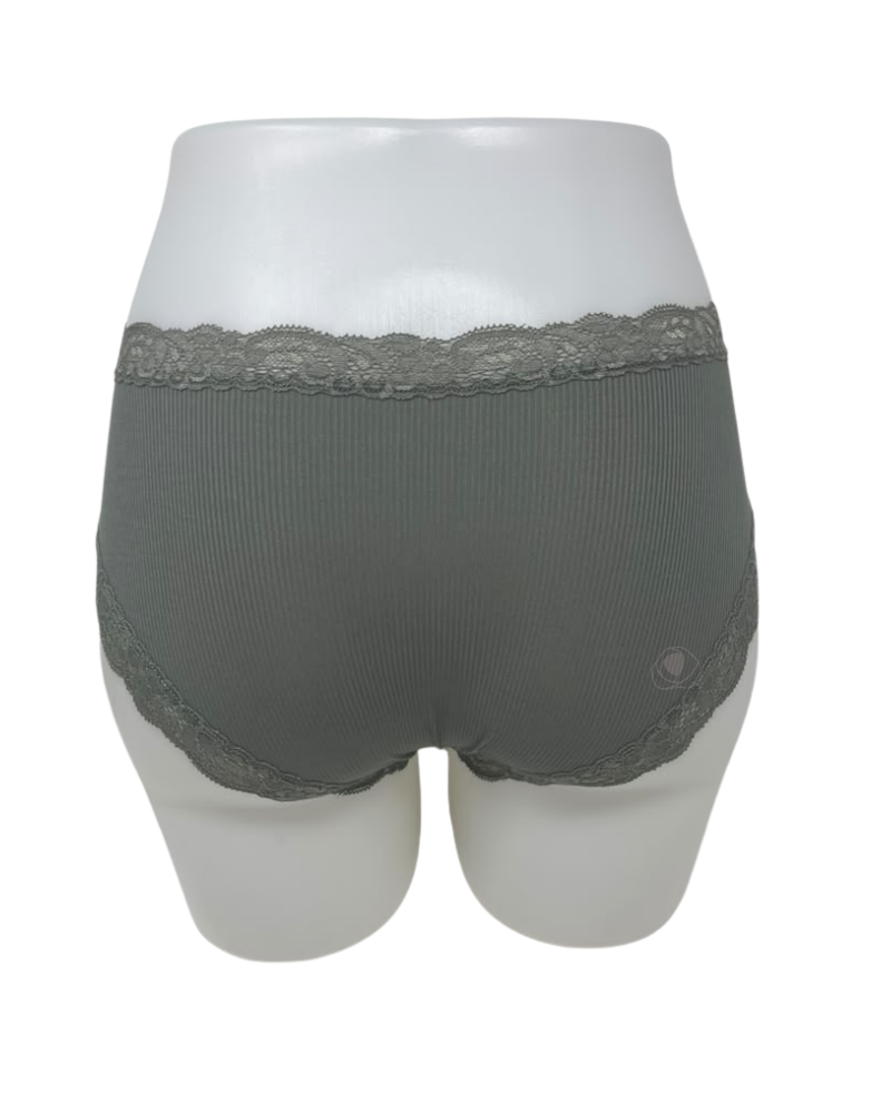 Fleur't Thyme Rib Iconic Modal Lace Trim Boyshort