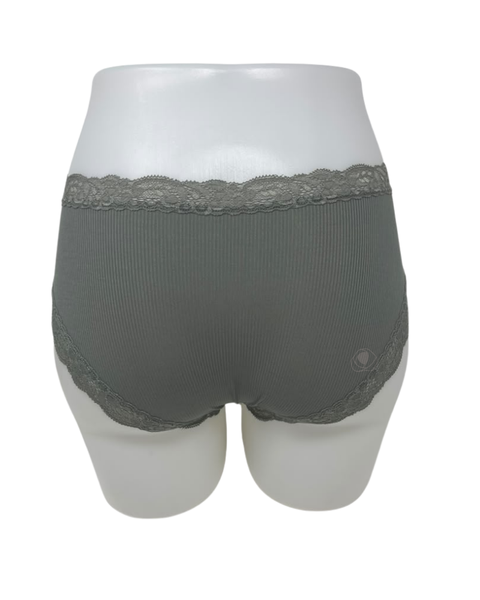 Fleur't Thyme Rib Iconic Modal Lace Trim Boyshort
